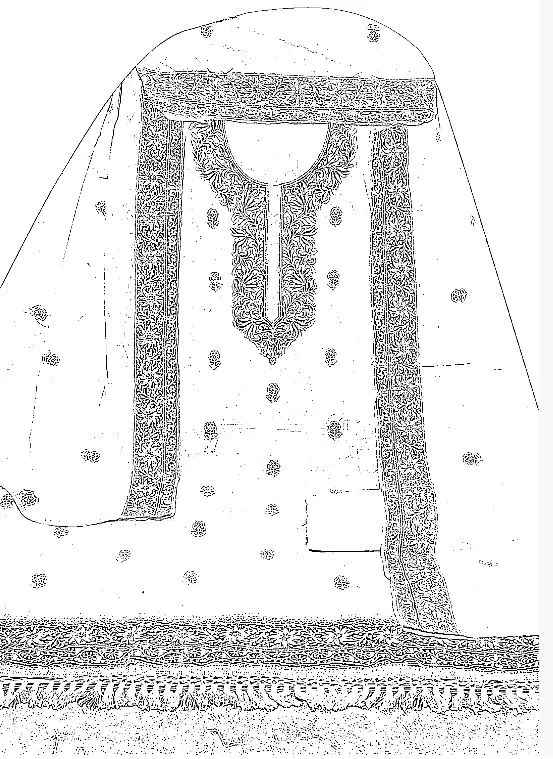 Buy Lucknowi chikanembroidery kurta set for women