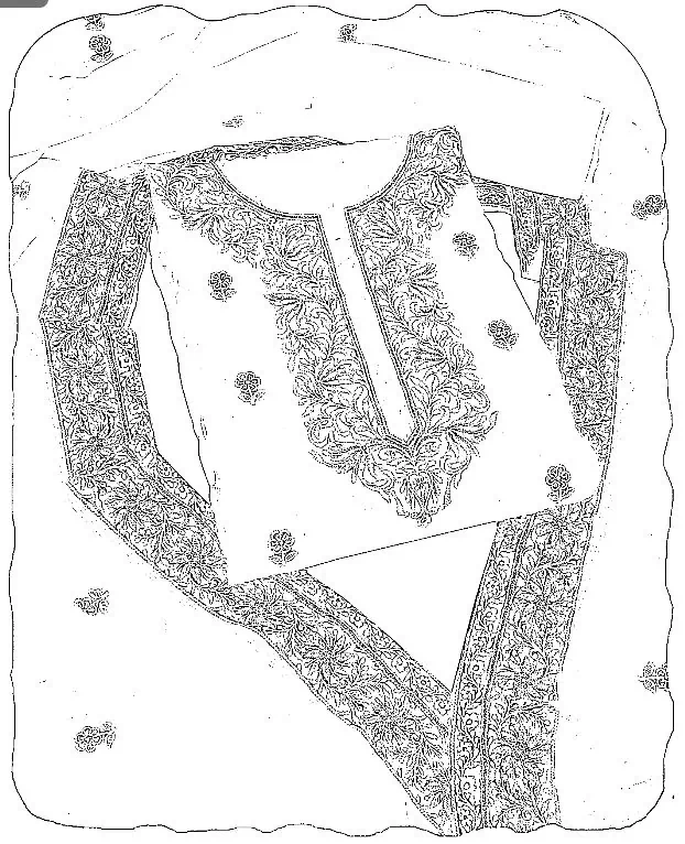 Buy Lucknowi chikanembroidery kurta set for women